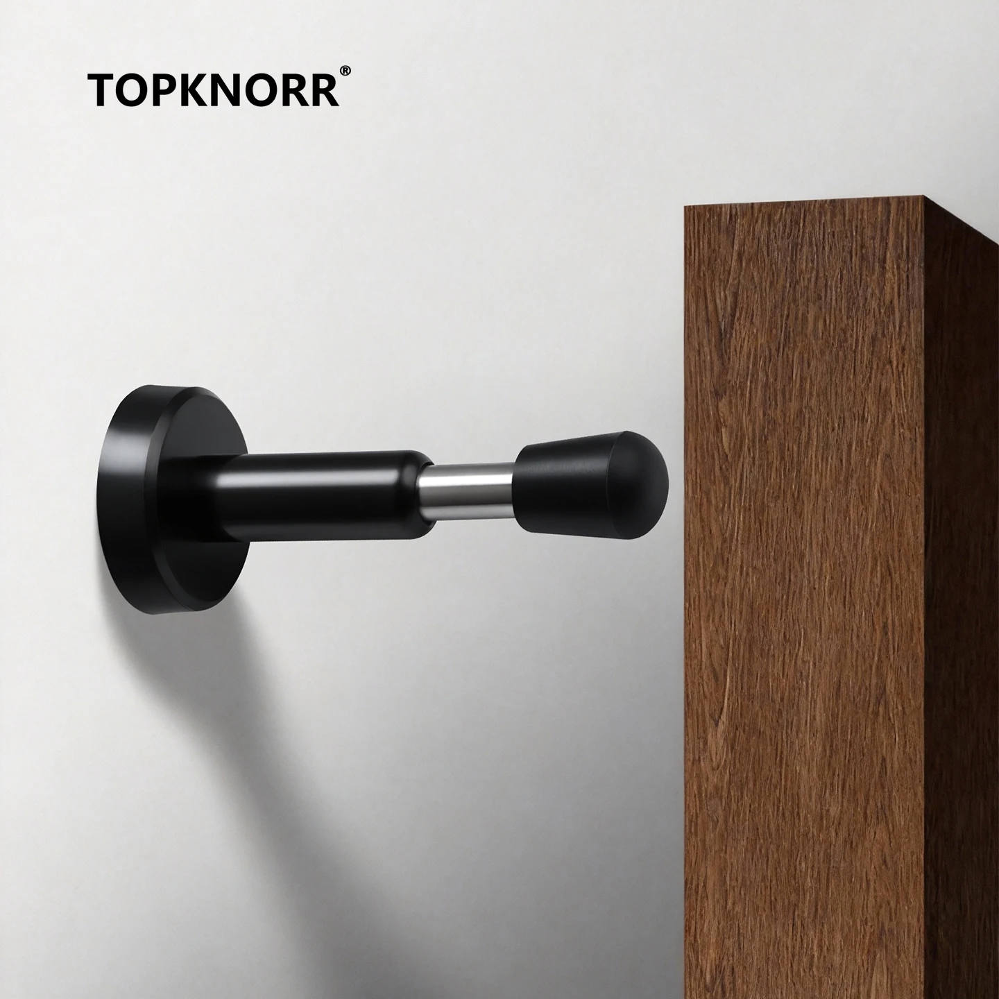 Punch-Free Anti-Collision Door Stop Suction Hydraulic Buffer for Entry Door with Fingerprint Lock Anti-Theft Silent Top Mount