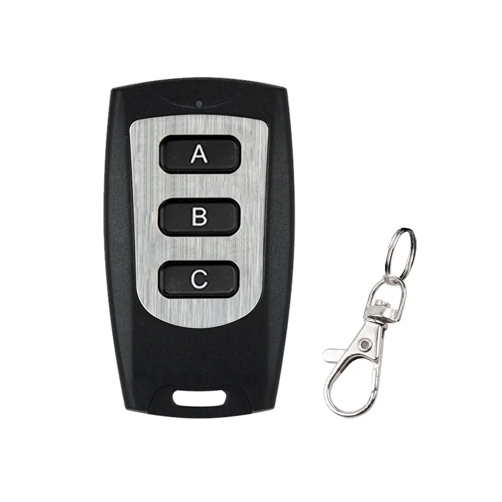 433 MHz DC6V Waterproof 3 Buttons RF Wireless Remote Control Universal Electronics Door Opener For Garage Door