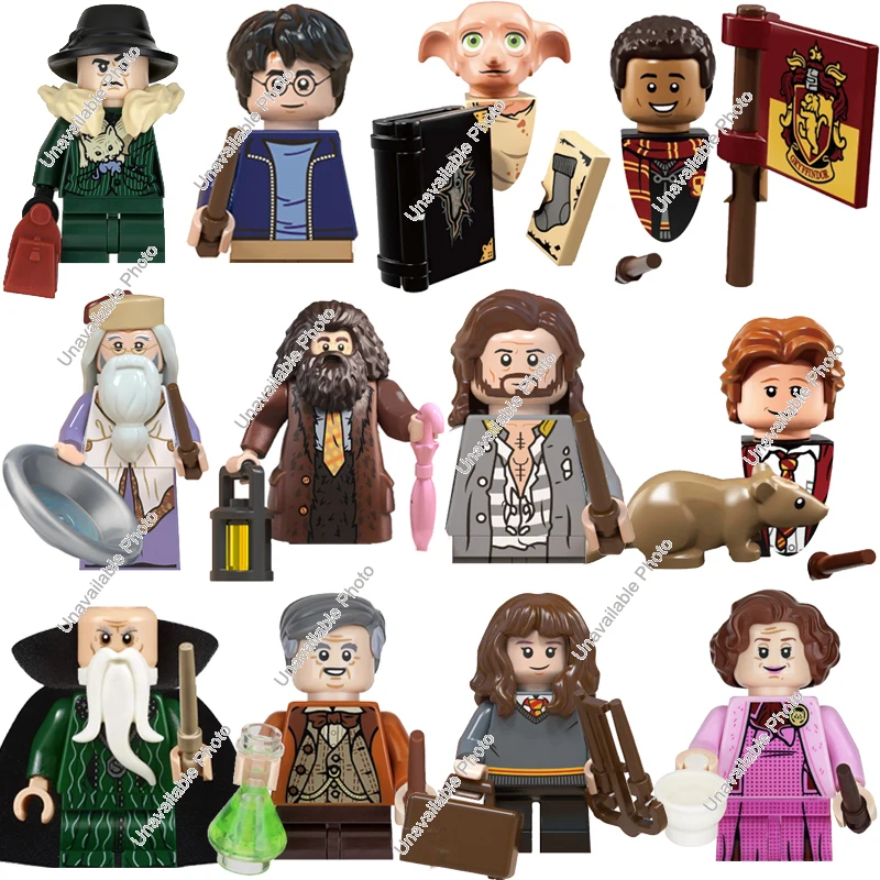 Hot Toys Harry Potter Magic Forbidden Corridor Fluffy Guards Animals Mini Action Figures Movies Building Blocks Toy For Children