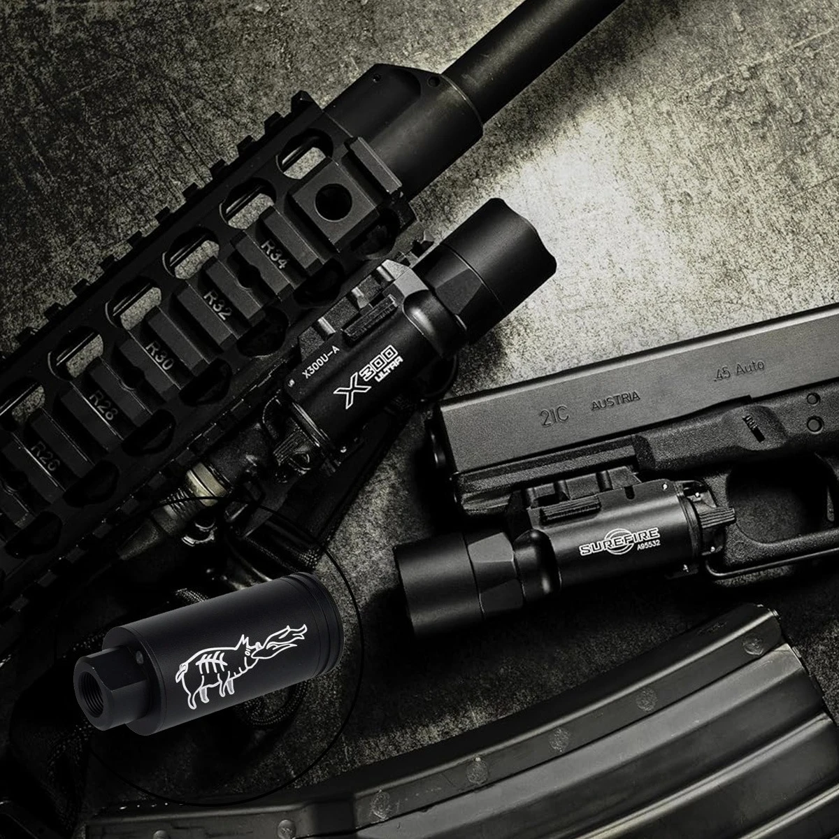 

SureFire SF X300 Ultra X300U Airsoft Weapons Scout Light Spitfire Tracer II Unit Hunting Gun Flashlight