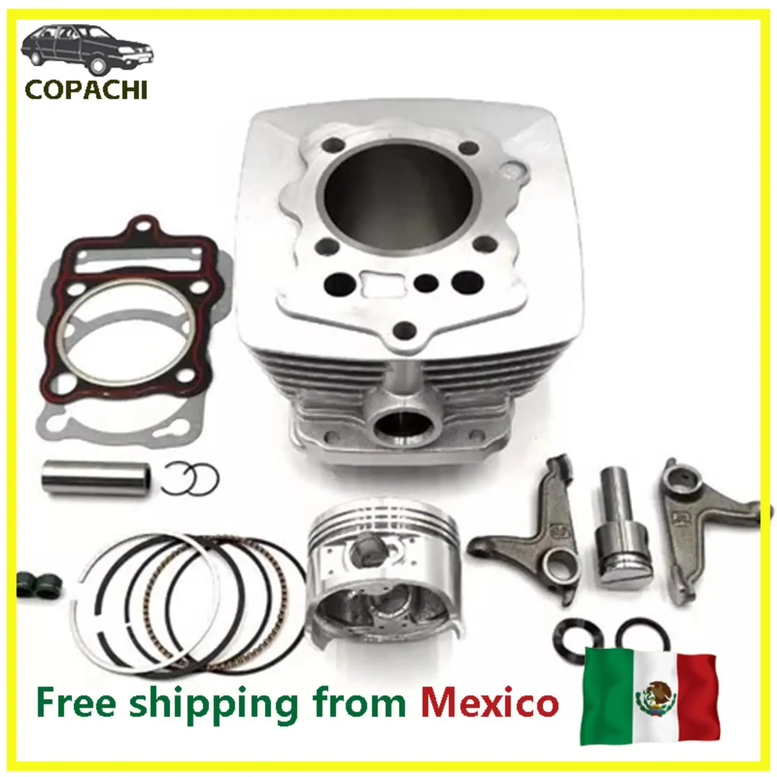 1 Set Motorcycle Engine 63.5MM Cylinder Kit For Vento Crossmax 200 Completo Alta Calidad Motorcycle Accesorios Parts