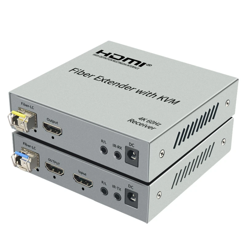 

Optical transceiver, fiber optic transceiver, USB keyboard and mouse, KVM extender, audio split, video synchronization converter