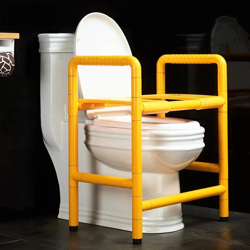 

Elderly Toilet Armrest Bath Chair Dual-Use Bathroom Stainless Steel Elderly Disabled Nylon Bath Stool Toilet Chair