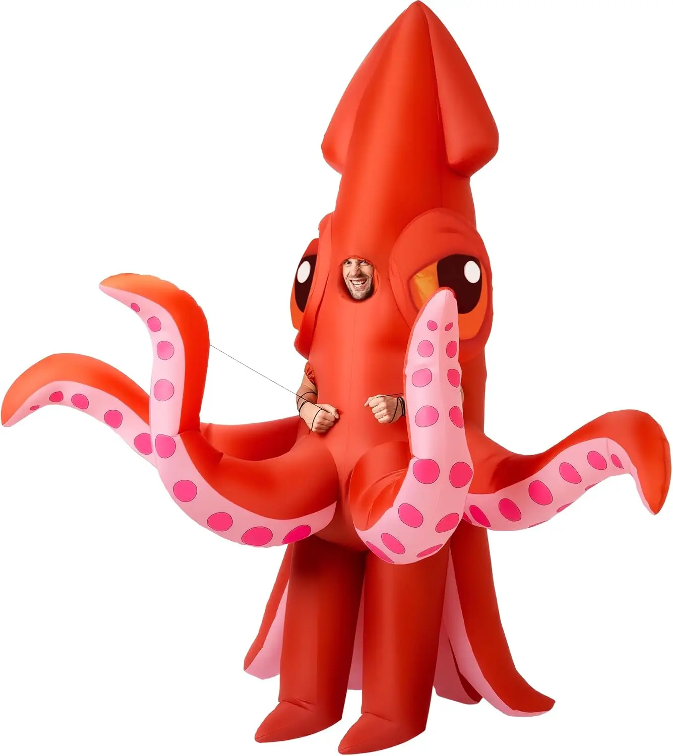 

Надувной костюм-кальмар класса люкс для вечеринок на Хэллоуин, размер XL