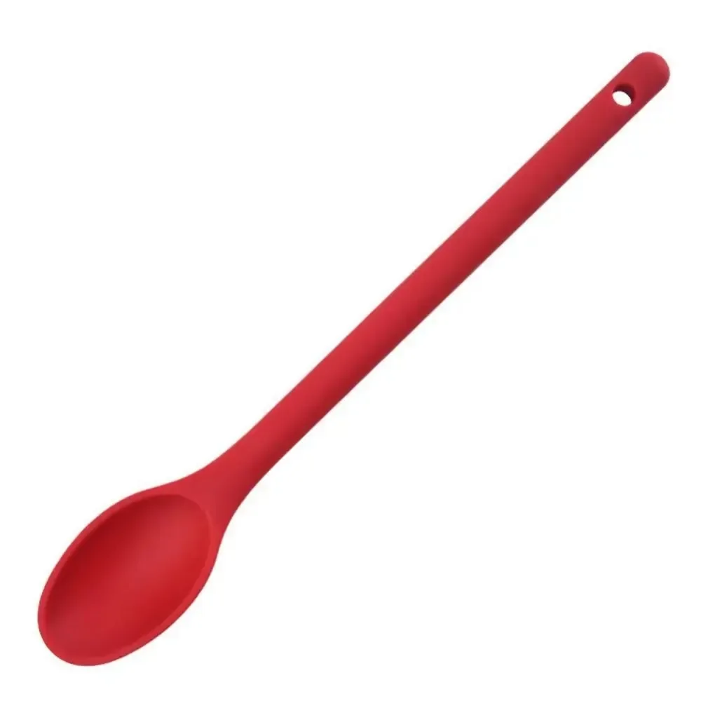 1Pc Silicone Mixing Spoon Nonstick Kicthen Spoon Baking Spoon for Cooking Stirring Mixing and Serving