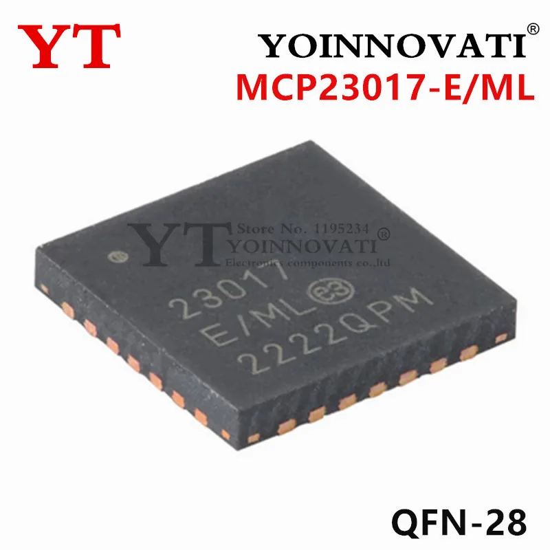 5PCS-50PCS New Original MCP23017-E/ML  23017-E/ML  QFN-28