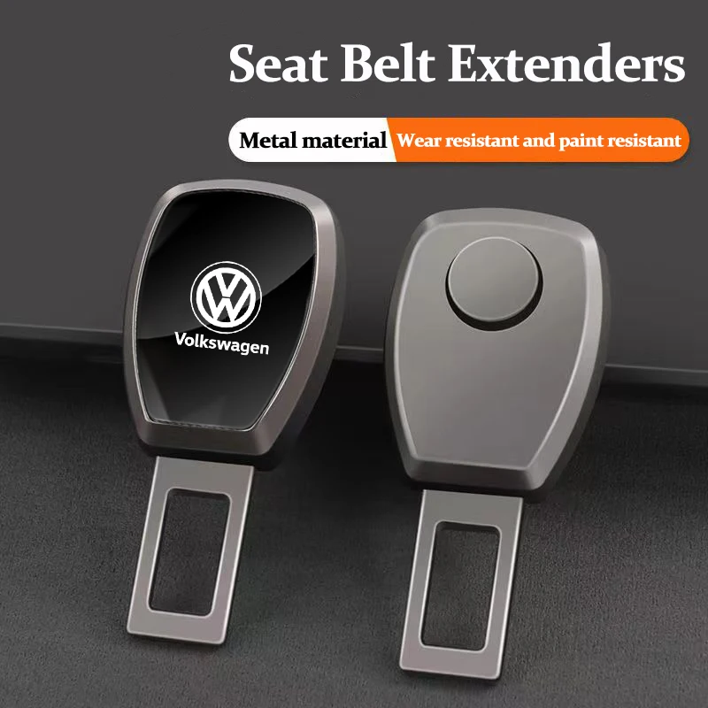 Car Seat Belt Clip Extender Safety Seatbelt Extension Plug Accessories For Volkswagen VW RLine R GTI Golf Amarok T5 ID3 Tiguan