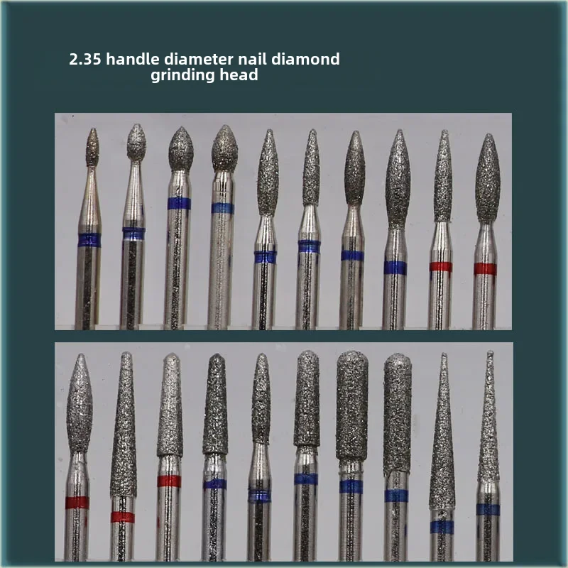 30pcs Manicure Diamond Grinding Head Burs