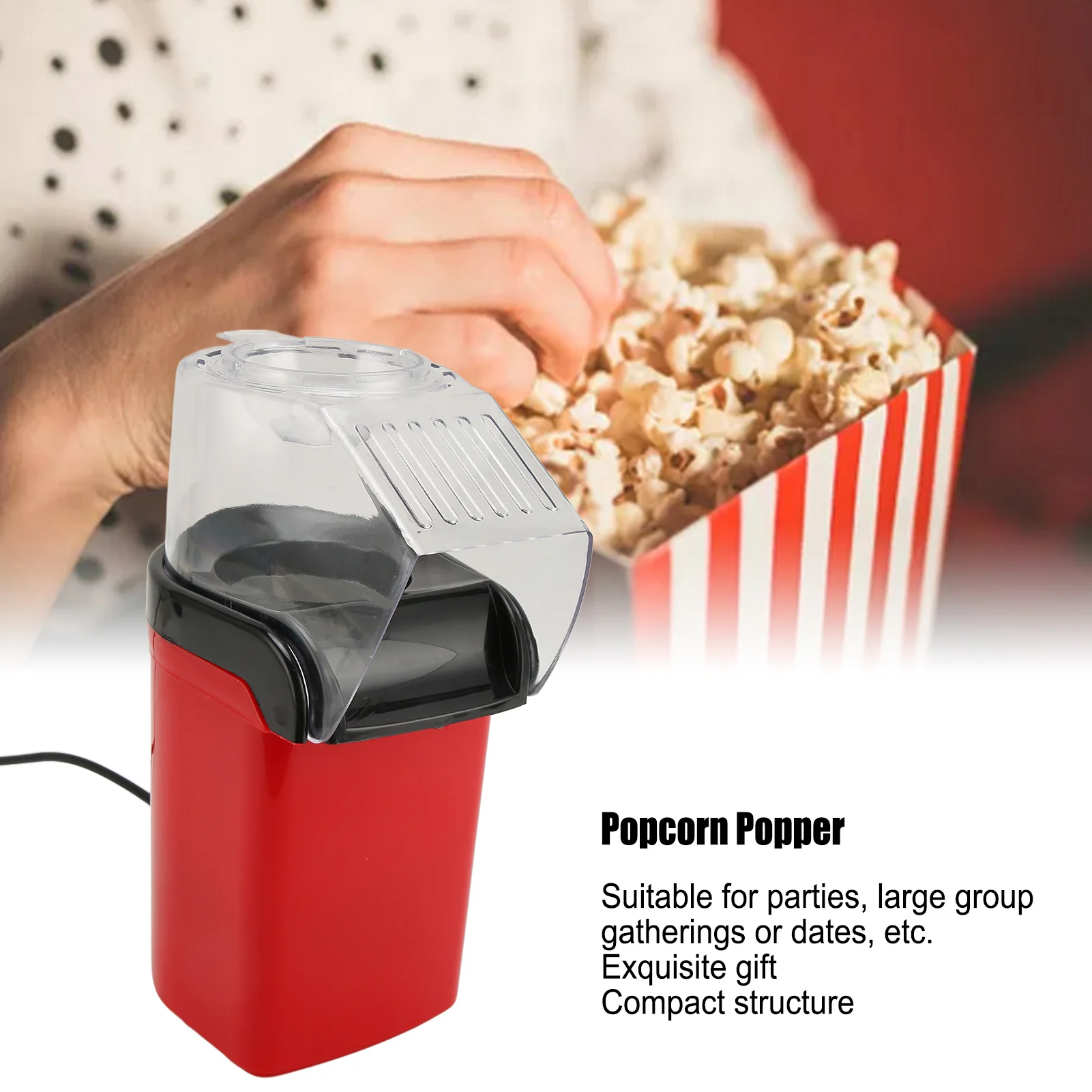 

Popcorn Makers Mini Popcorn Machine Electric Household Appliance Machine Fully Automatic Popcorn Machine For Home Kitchen