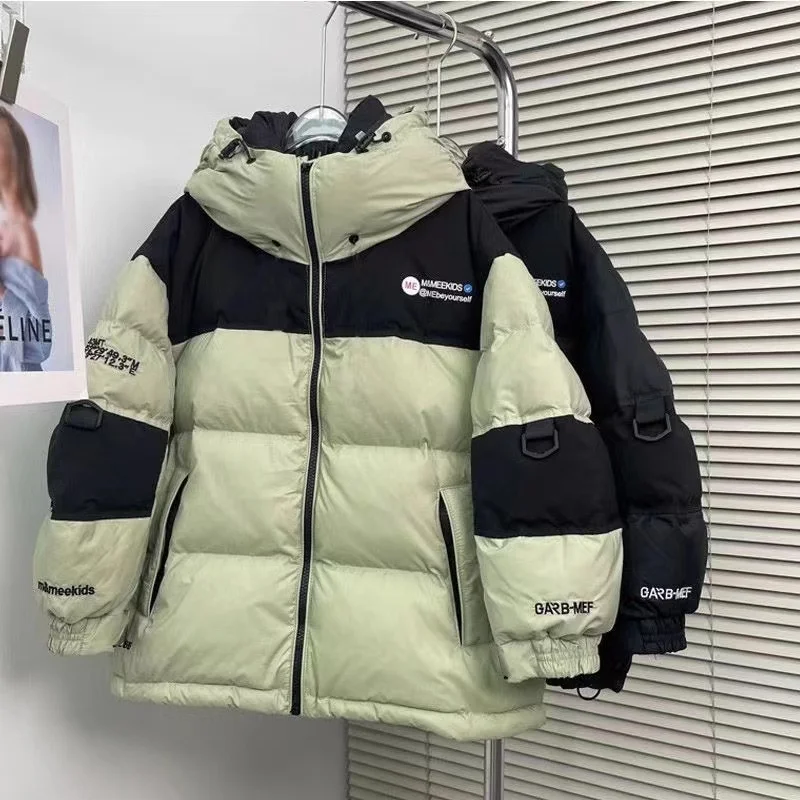 New Children's Down Jacket Thick Cotton Jacket for Boys and Girls Color Blocked Jacket Warm Winter Clothing Children's Clothing