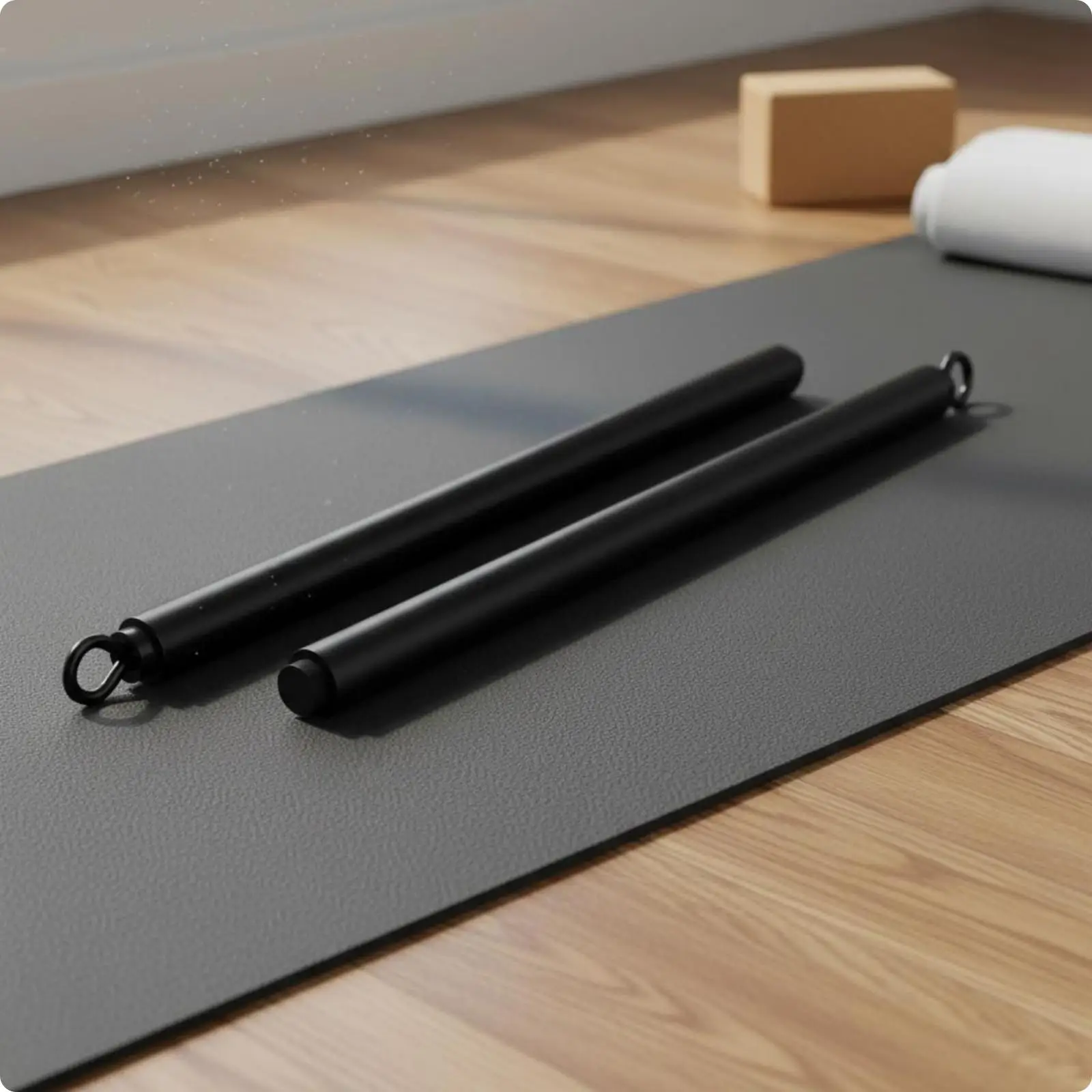 Pilates Bar Kit 11 Piece Home Gym Equipment Resistance Bands Stretching Bar Workout Fitness Tool for Women Full Body Exercise