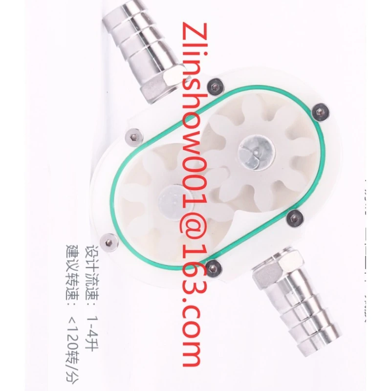 Small Style Gear Pump for Filling Machine Honey Pump Viscous Liquid Sesame Paste CNC