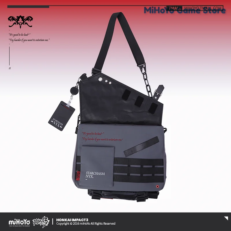 حقيبة سيلي الرسمية الأصلية هونكاي إمباكت 3 حقيبة كتف مفردة Seele Vollerei حقيبة Starchasm Nyx موضوع تأثيري للجنسين #2