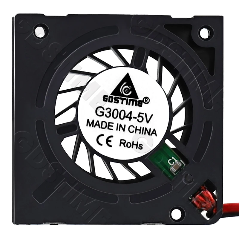 Gdstime 30MM 3CM 3004 Blower Fan 30x30x4MM Hydraulic 2PIN DC 5V Miniature Ultra-Thin Fan Mini CPU Cooler 3D Printer Cooling Fan