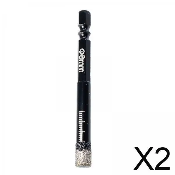 

2 алмазных шестигранных хвостовика для резки плитки в влажных и сухих условиях