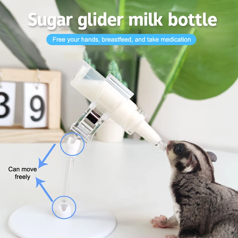 

Sugar Glider Feeding Tool Cub Hamster Feeding Device Squid Squirrel Milk Bottle Small Pet Universal Feeding Stand