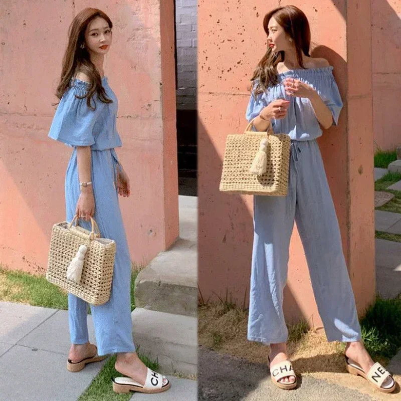 SVB1 Fashion Hollow Wooden Handle Straw Shoulder Bags Wicker Woven Rattan Women Handbags Summer Beach Large