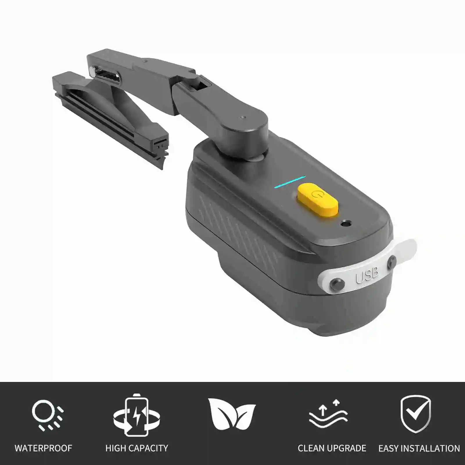 

Motorcycle Helmet Wiper ABS High Toughness 2 Speed Adjustable Helmet Wiper Watertight