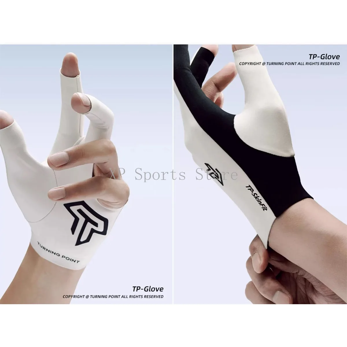 

Professional Three-Finger TP Billiard Gloves - High-End Fingerless Design, Premium Pool Glove Accessory for Billiards Gameplay