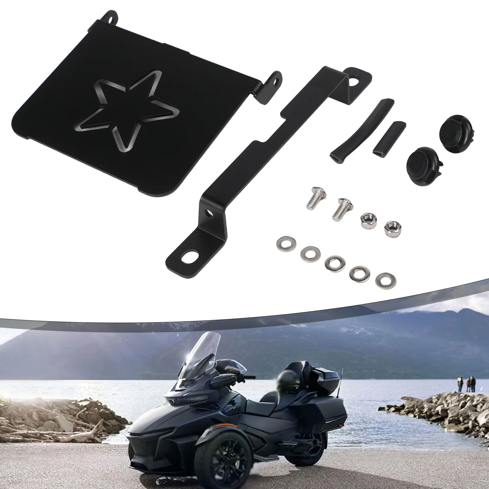 Performance Flip Seat Support Bracket For Can-Am Spyder RT (2020+) Black Car Seat Bracket Seat Bottom Engines Accessories