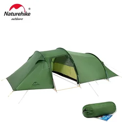 Naturehike-tienda Opalus 2 3 4, tienda de campaña para 2 3 4 personas, tienda de senderismo para 4 estaciones, tienda de viaje familiar ultraligera, tienda de campaña impermeable 20D