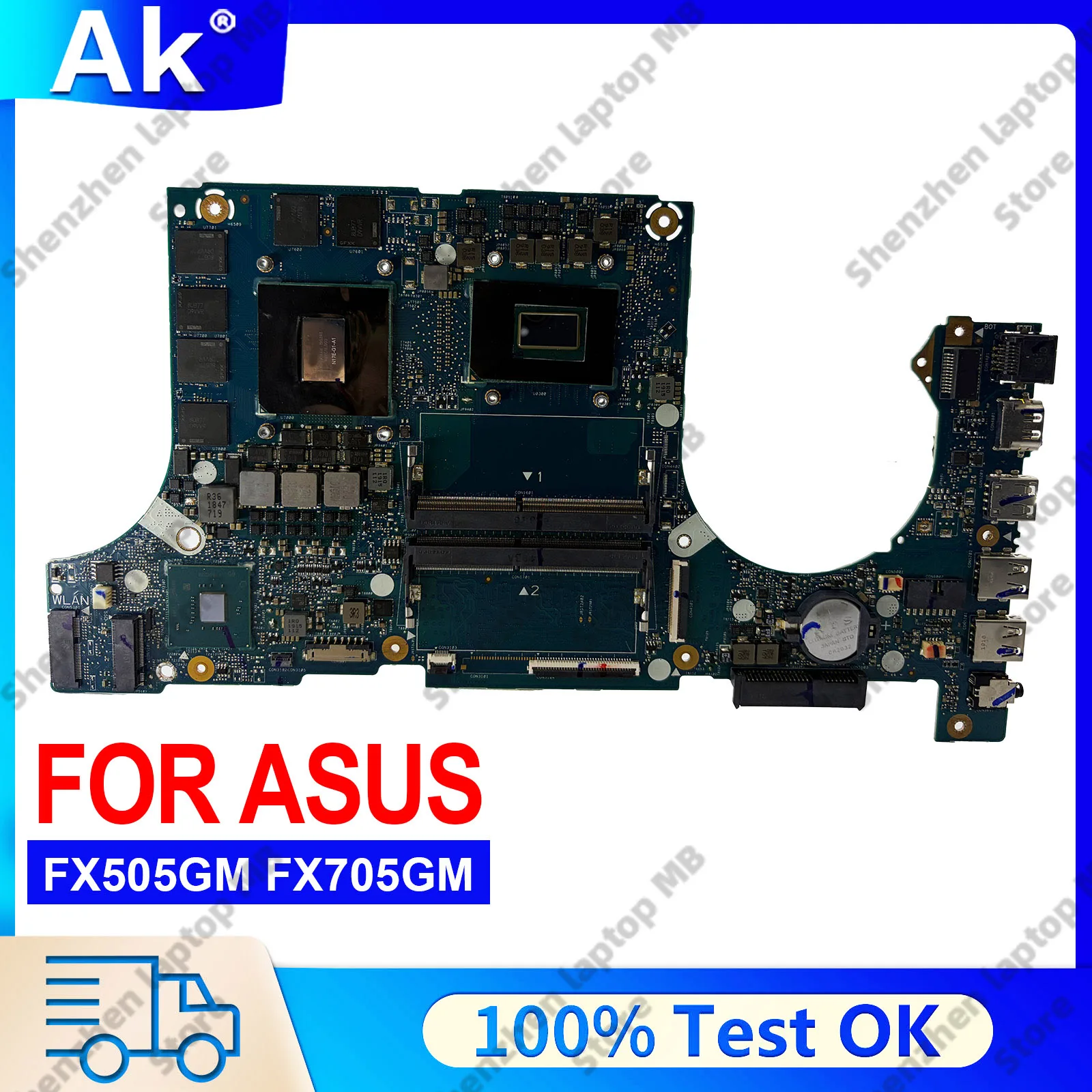 

FX505GM Laptop Motherboard For ASUS TUF Gaming FX505 FX505GV FX505GM FX505GU FX86FE FX86FD Notebook Mainboard With I5 I7 I9 CPU