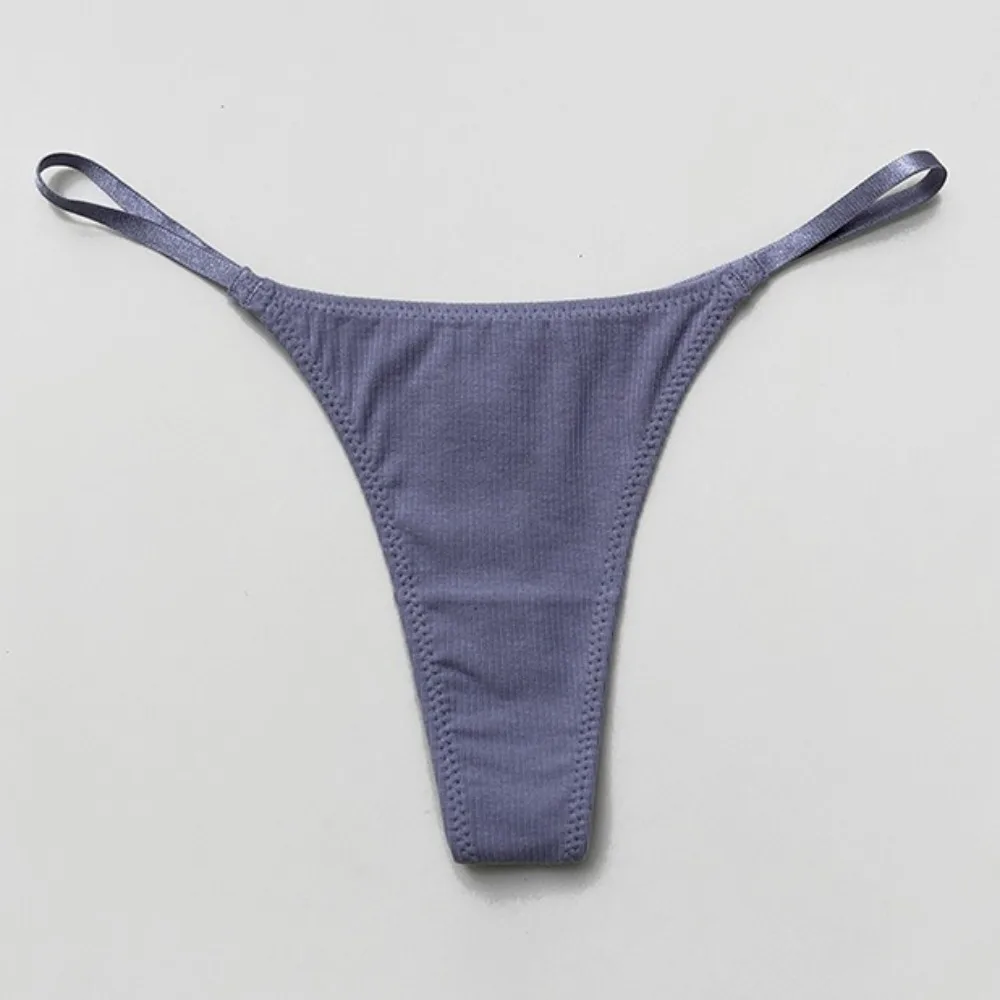 

Spicy Thin Strap T-Back Thongs Underpants Cotton Crotch Seamless Panties Underwear G-Strings Women's Briefs Women