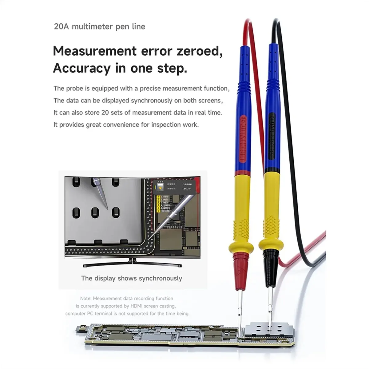 A008  Action 2 Microscope Video Multimeter 4K USB Output 1080P 60FPS Type-C Interface for PCB Repair Tools Set