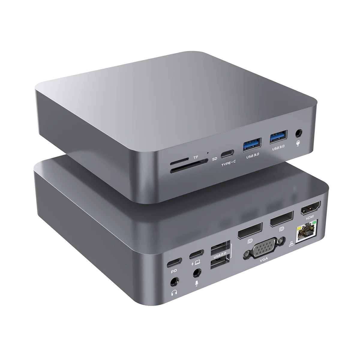 17 Ports Laptop 100W PD Charger RJ45 Gigabit Lan USB3.1 MST Docking Station Dual DisplayPort HDML VGA Type C Dock C Hub