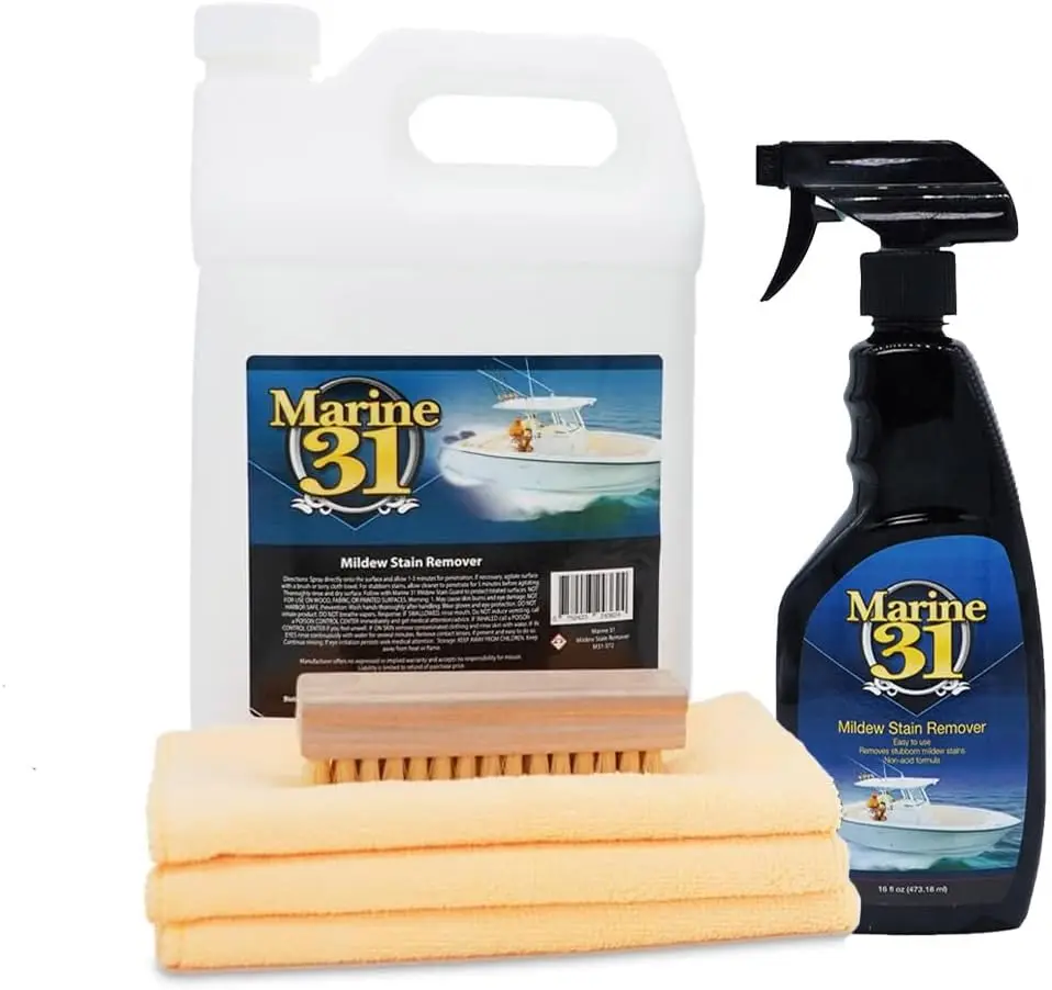 dew Stain Remover & Cleaner - Marine & Boat, Home & Patio, Bathroom & Shower Cleaner (20Oz & Gallon Combo)