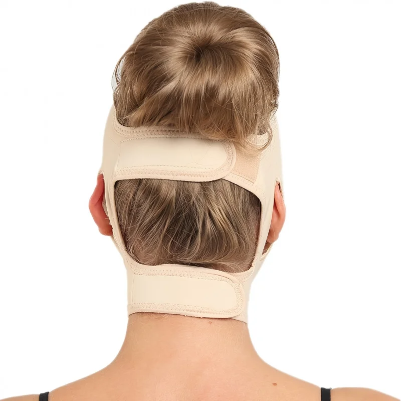 V-Line Face Shaper & Facial Strap/Chin Lift - Low-Allergy Breathable Compression Band/Invisible Stitches for Jawline image 3