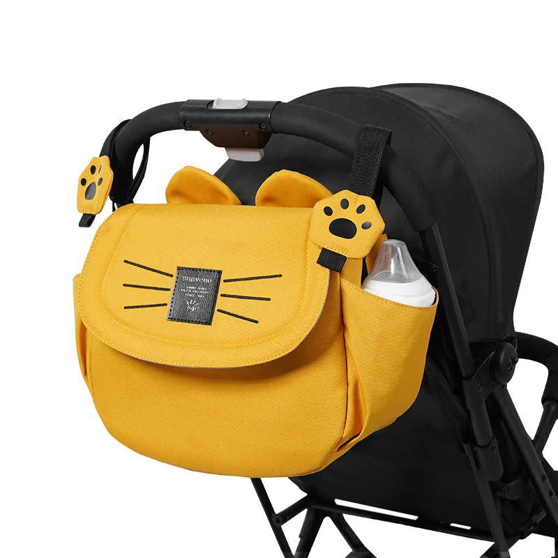 

Baby's New Cart Accessories Waterproof Mommy Bag Stroller Hanging Bag Mother Diaper Maternity Nappy Single Shoulder Bag Cartoon