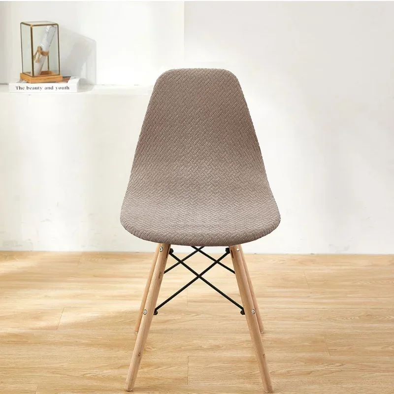 Knitted Stool Cover Twill T-shaped Waterproof Shell Chair Cover Elastic Non-slip Solid Color Home Special-shaped Chair Cover