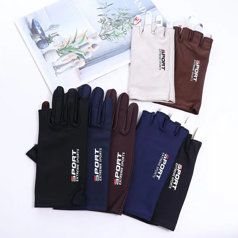 Finger Gloves Sun Protection Gloves Cycling Gloves Women Gloves Touch Screen Gloves Men Fishing Gloves Summer Sunscreen Gloves