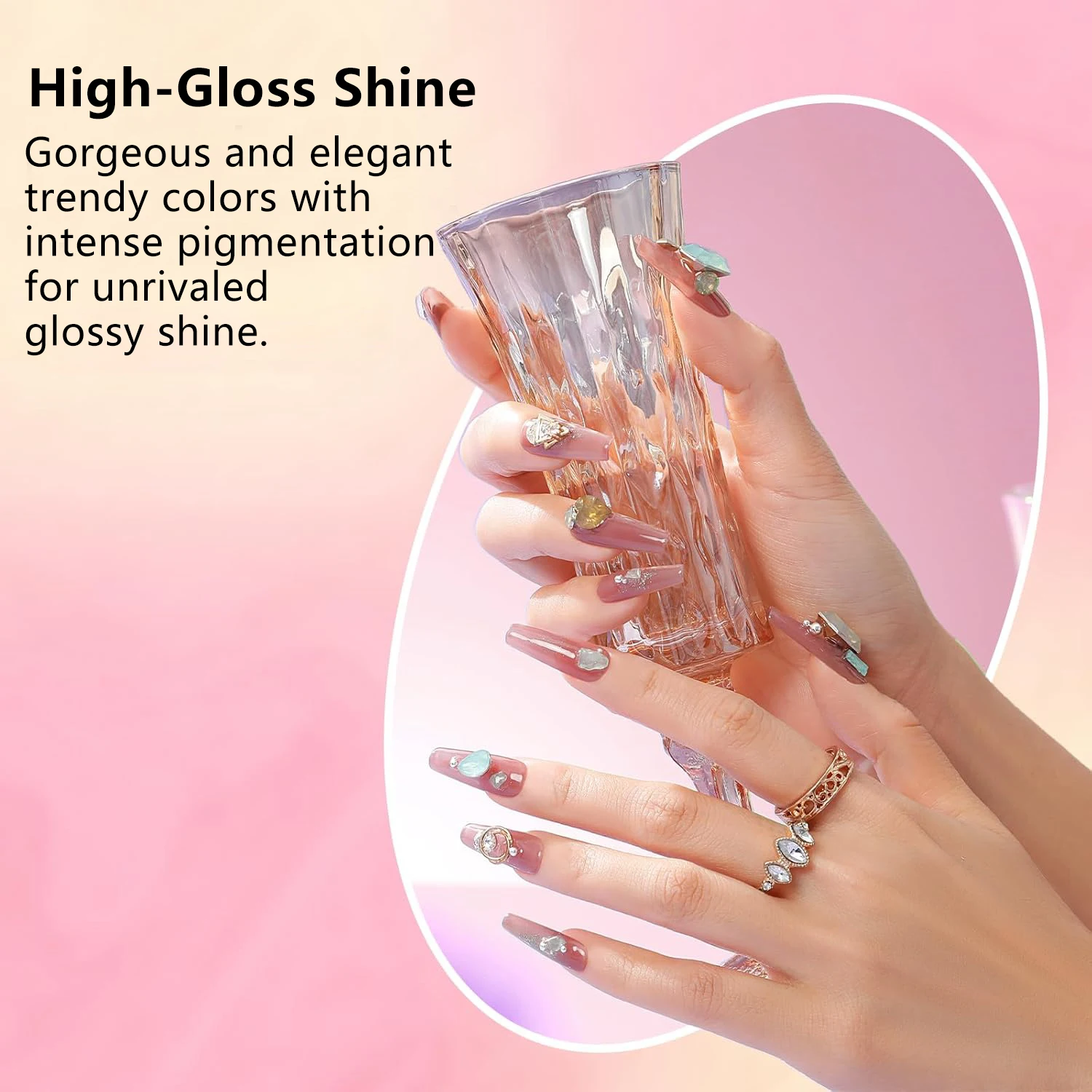 Poly Extension Gel Kit voor nagelconstructie, versterking en verbetering, inclusief Poly Nail Forms en Soak Off Gel, geschikt