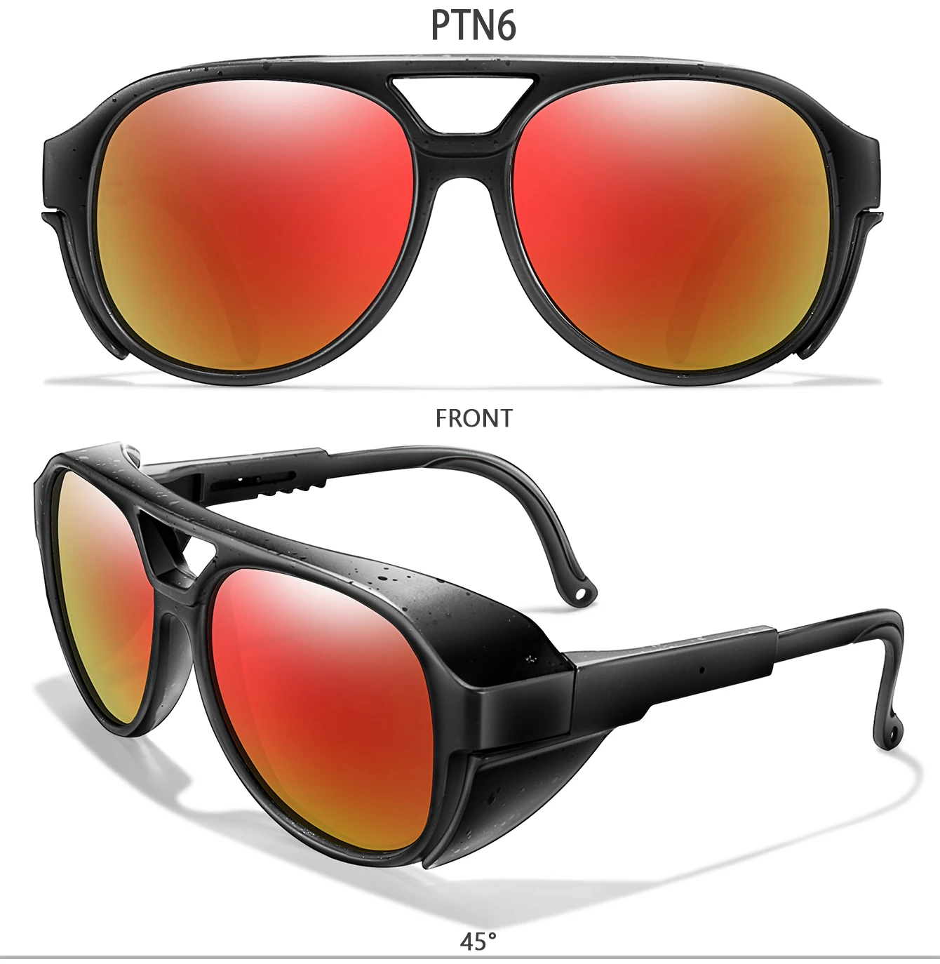 Unisex MTB-Radsport-Sonnenbrille, UV400, Punk-Stil, winddichte Schutzbrille, Outdoor-Sport, Rennrad, Camping, Brillen für Männer und Frauen – Detail 9