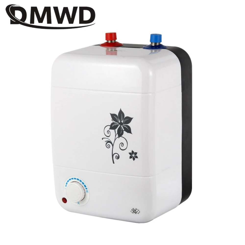 DMWD 8L 1500W Storage Type Top/Under Outlet Kitchen Electric Water Heater Instant Heating Water Boiler Washing Room Water Warmer