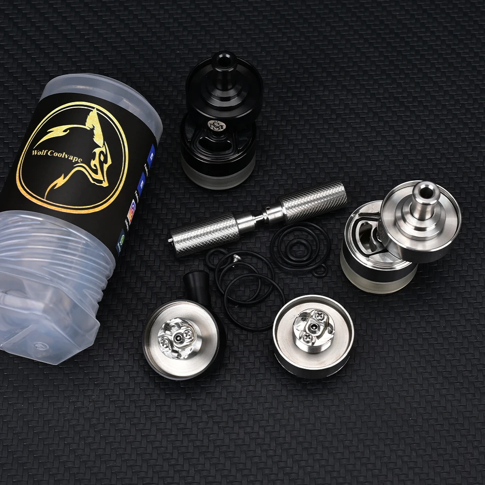 Kayfun X Mini RTA MTL Vape Tank 3.2ml 23mm رذاذ قابل لإعادة البناء لملحقات تعديل لفائف واحدة Vaping
