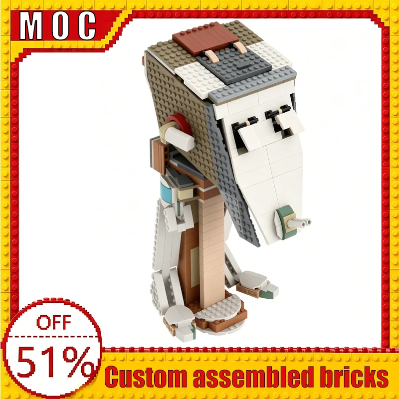 

677PCS 10297 AT‑ST War Series Modify Scout Walker Alternate Build MOC Model Building Blocks DIY Assembly Education Learning Gift