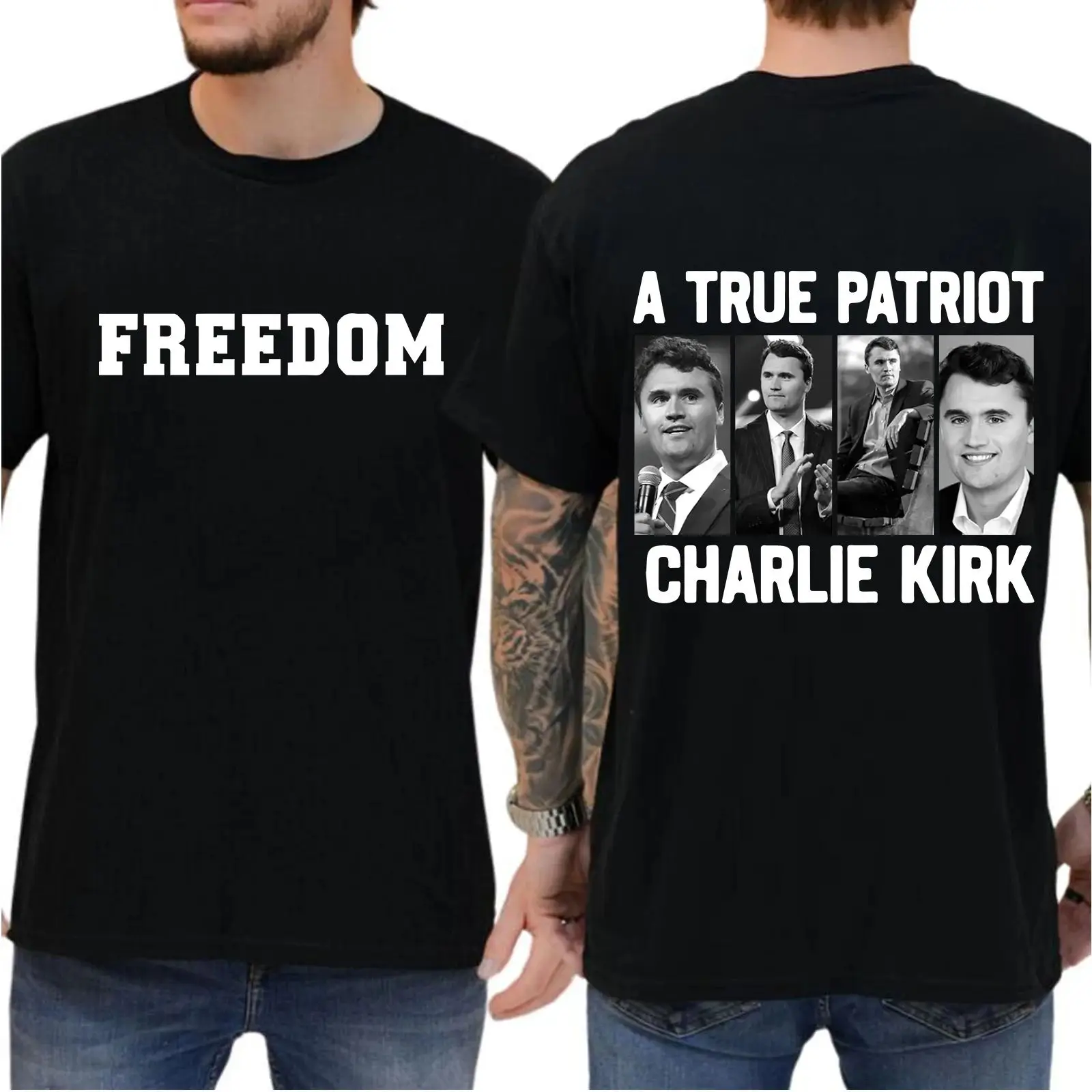 2025 Charlie Kirk Freedom Shirt Charlie Kirk T-shirt Human Rights Tee Funny Political Shirt Protest T-shirt Unisex Freedom Tee