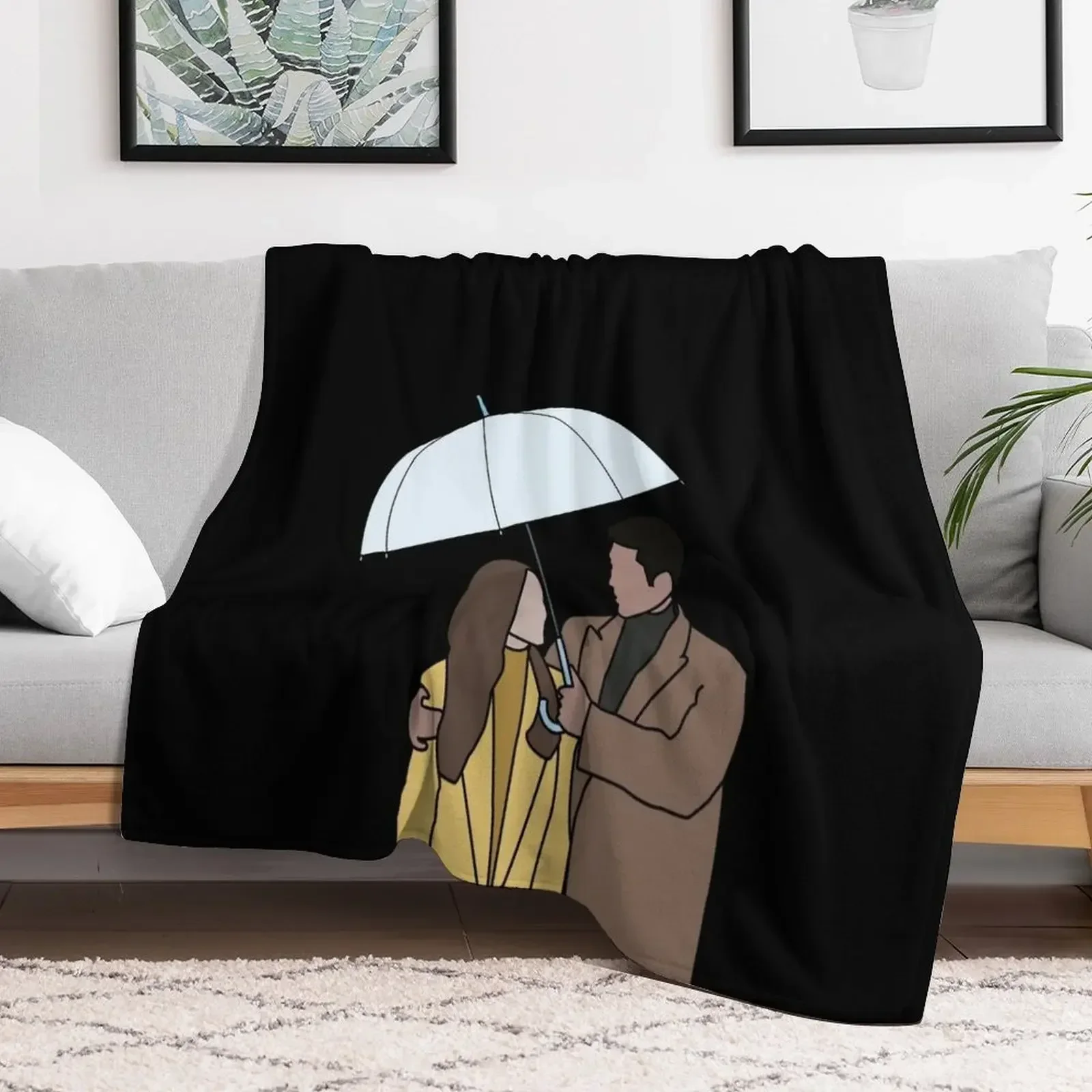 

Crash landing on you - Ri Jung Hyuk And Yoon Se-Ri - Hyun Bin And Son Ye-jin - Umbrella scene Throw Blanket Beach Blankets