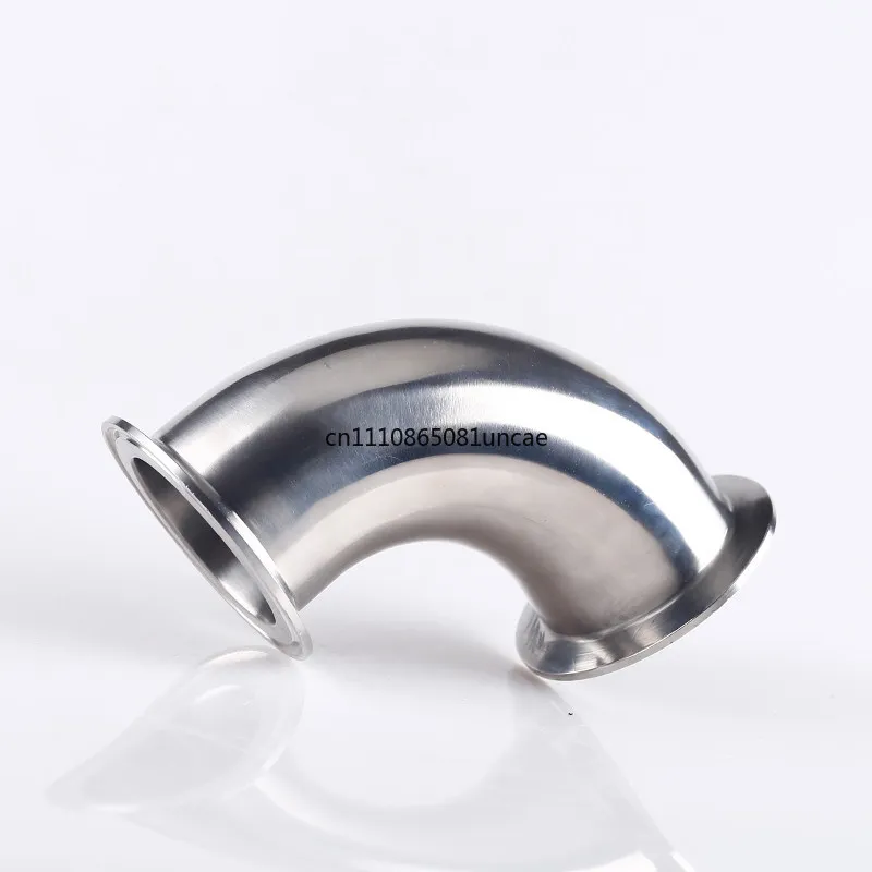 Sanitary Quick-loading Elbow 90 Degrees 304 Stainless Steel Clamp Type Chuck Elbow Flange Snap Right Angle Bend