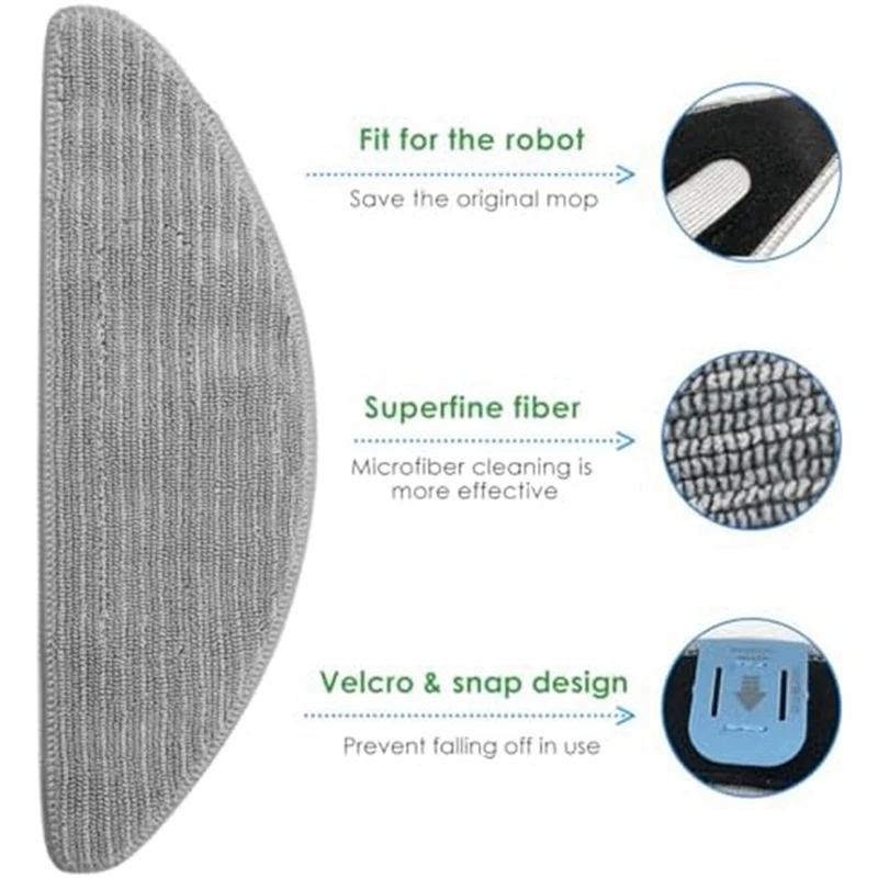 Vakuum-Ersatzteil-Teile-Kit für irobot roomba combo i5, i5, j5, j5 Roboter-Vakuum-Mopp-Pads