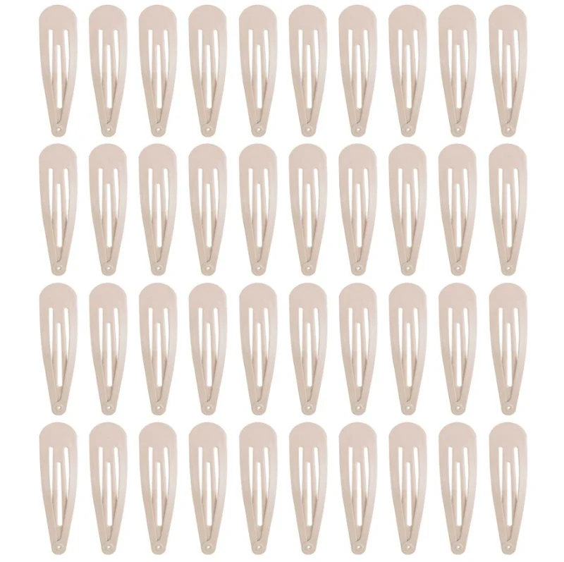 BABY BOWS 50Pca لطيف الفتيات المفاجئة مقاطع الشعر للأطفال بلون الأساسية إكسسوارات الشعر وصفات الإناث BB دبابيس الشعر كله