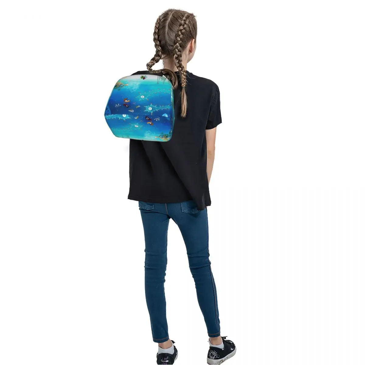 حقيبة غداء معزولة من ألعاب الرسوم المتحركة Rayman Legends للأطفال، صندوق طعام حراري مبرد للمدرسة، حاوية صناديق الغداء المحمولة