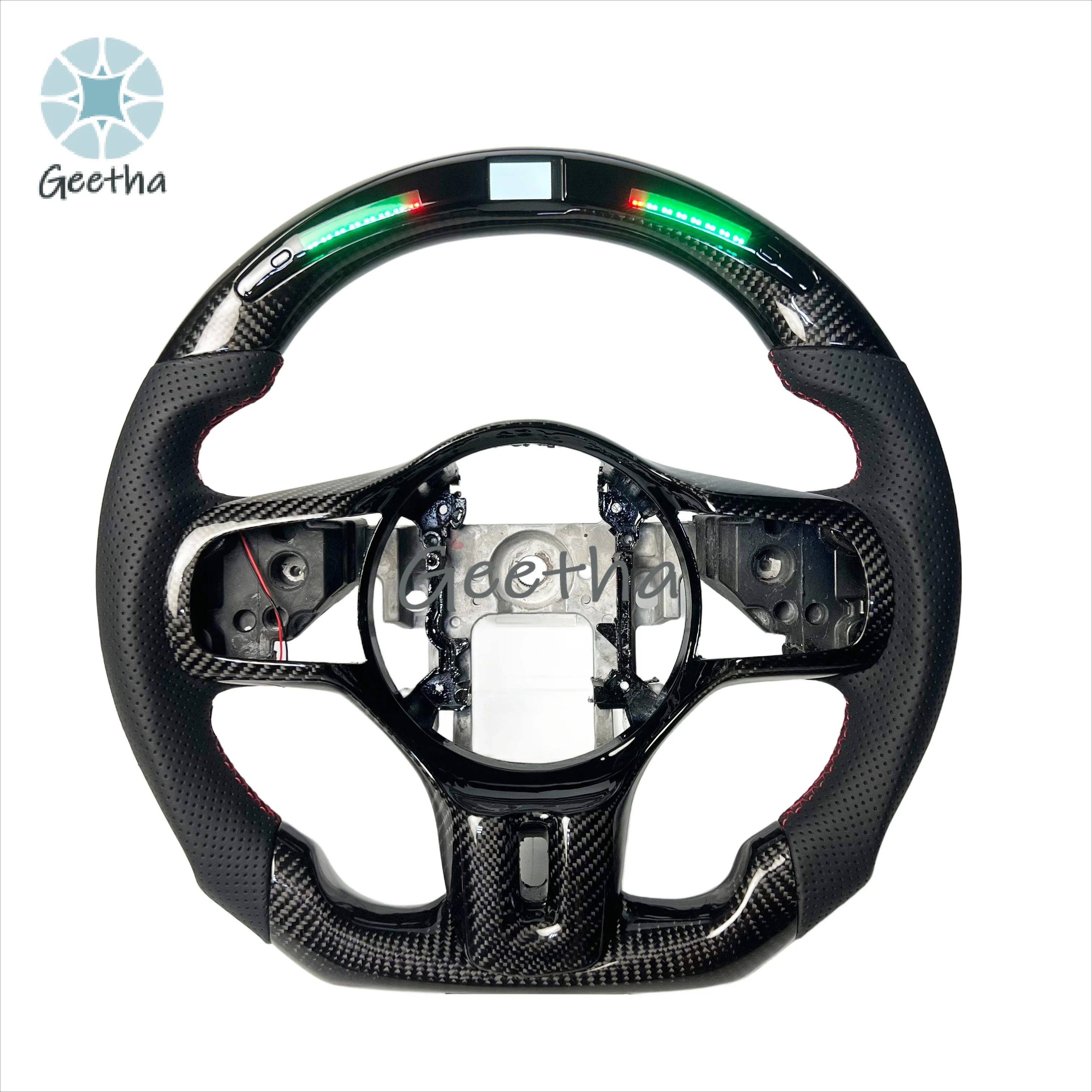 

For Mitsubishi EVO X Personalized Carbon Fiber Steering Wheel LED Display Steering Wheel