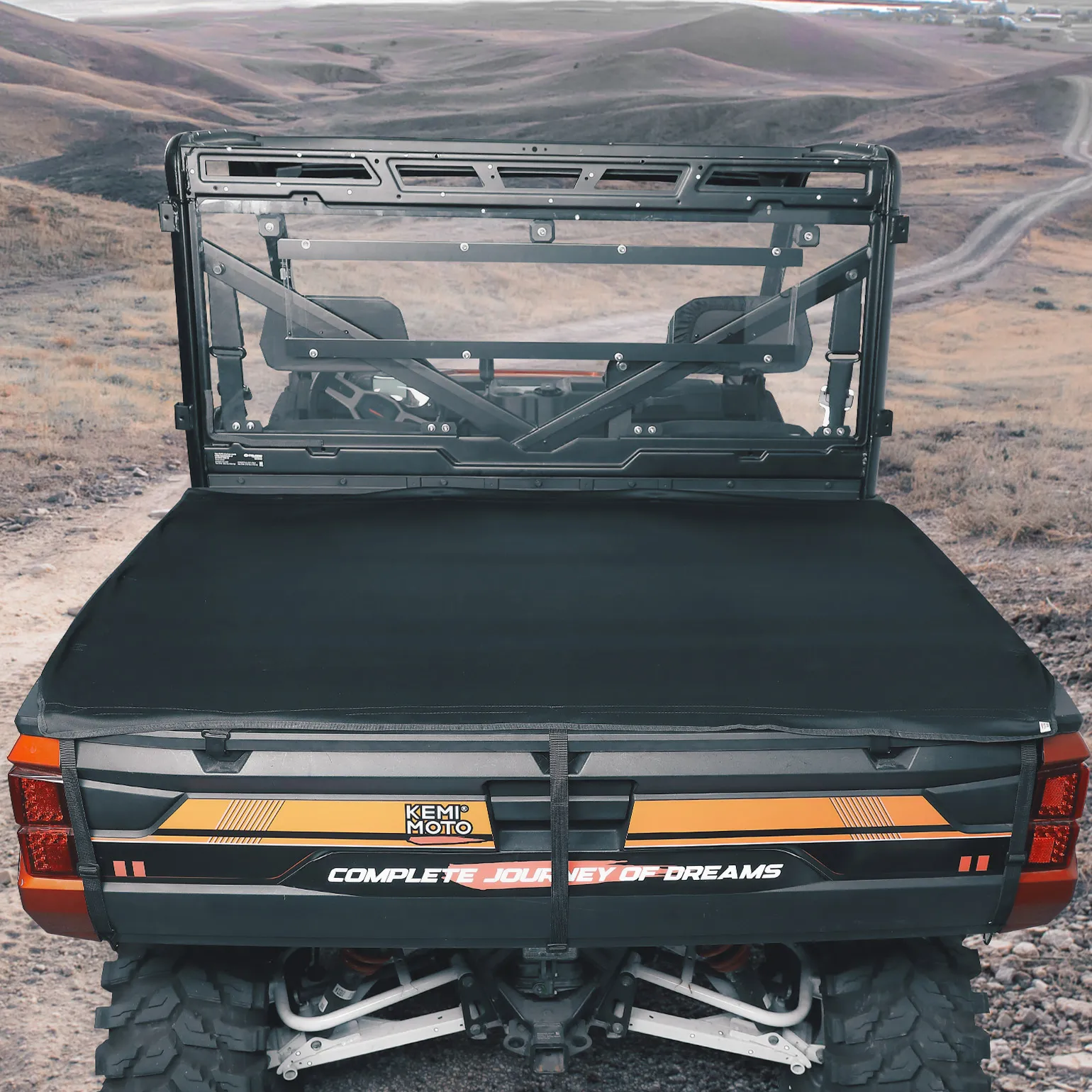 

KEMIMOTO UTV Canvas Soft Cargo Bed Cover Compatible with Polaris Compatible with Polaris Ranger 1000 / XP 1000 900 570 2013-2024