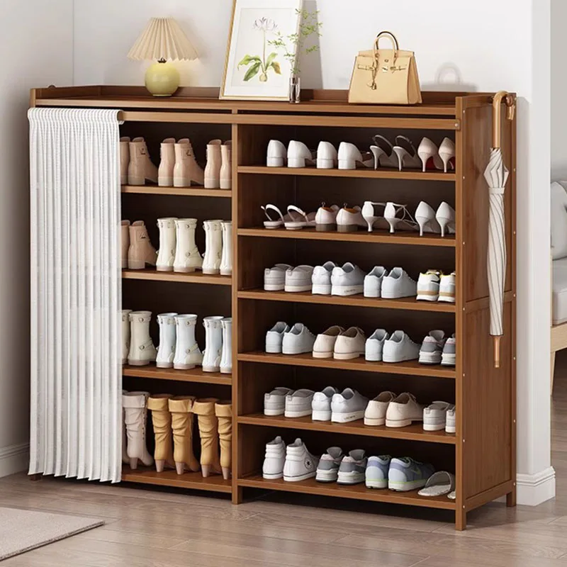 Space Saving Boots Shoes Rack Household Storage Mobile Living Room Shoe Cabinet Dorm Hallway Organizador De Zapatos Furniture