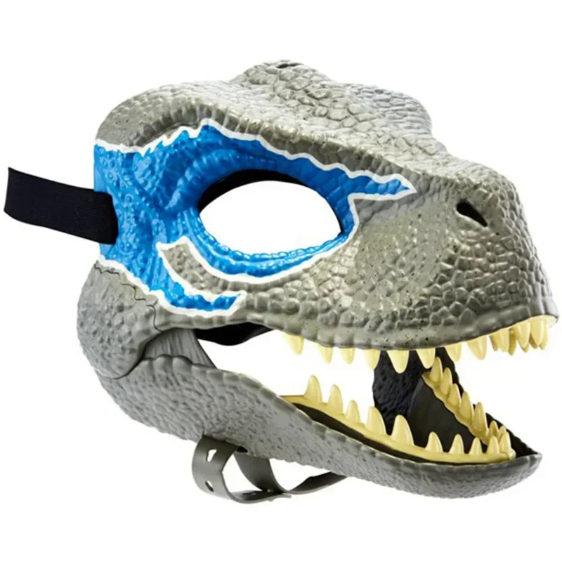 Máscara de dinosaurio de dragón de Halloween, máscara de látex de boca abierta, sombrero de dinosaurio de terror, accesorios de Cosplay de fiesta de Halloween para hombres y mujeres