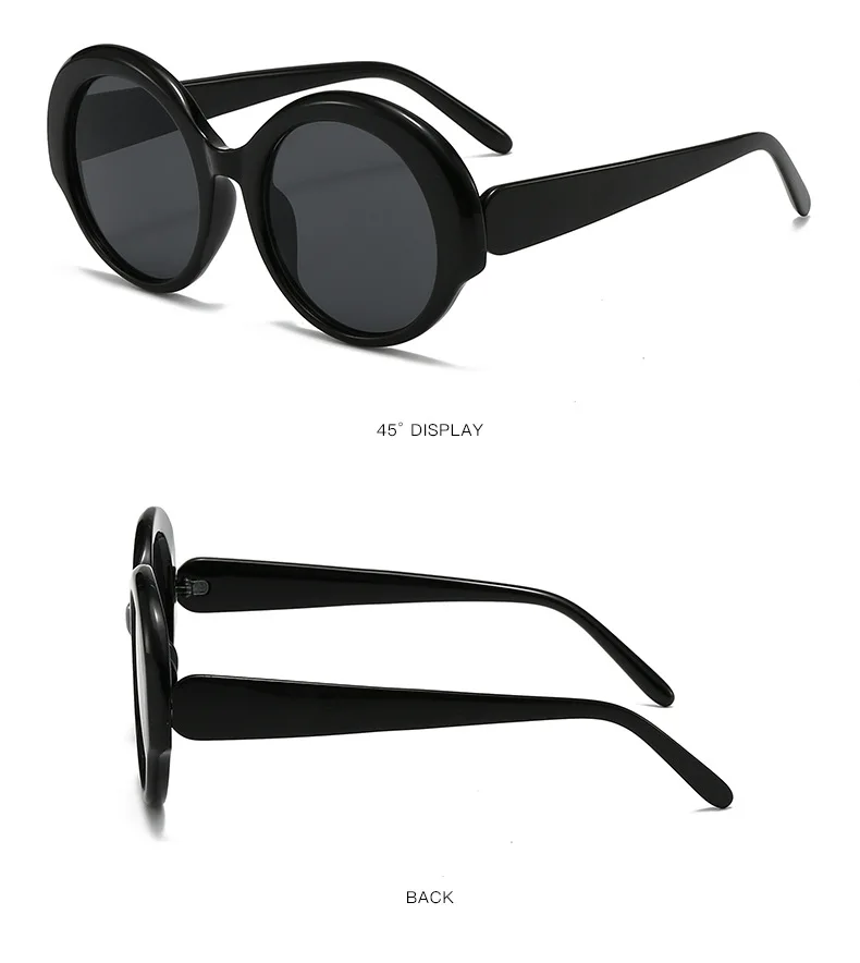 Runde Sonnenbrillen für Damen und Herren, Retro Kreisförmige Sonnenbrillen, Vintage Mode Damen Sonnenbrillen, PC-Rahmen Herren Brillen ﻿ – Detail 6